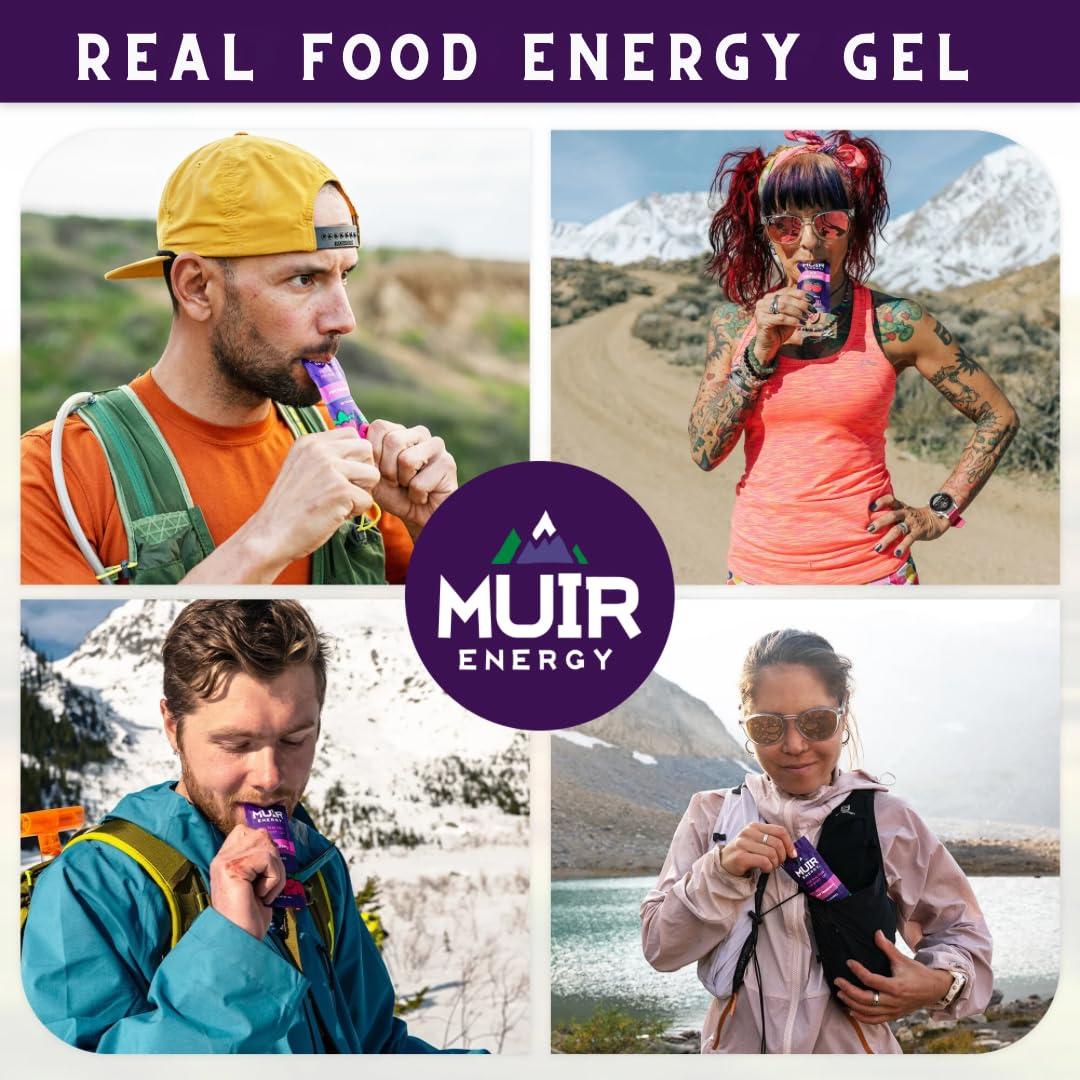 Muir Energy MUIR Energy Real Food Energy Gel Variety Pack for Endurance Athletes (Fast Burning 24 Pack)