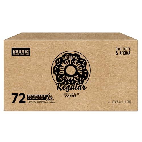 The Original Donut Shop The Original Donut Shop Regular Keurig Single-Serve K-Cup Pods, Medium Roast Coffee, 12 Count (Pack of 6), Total 72 Count