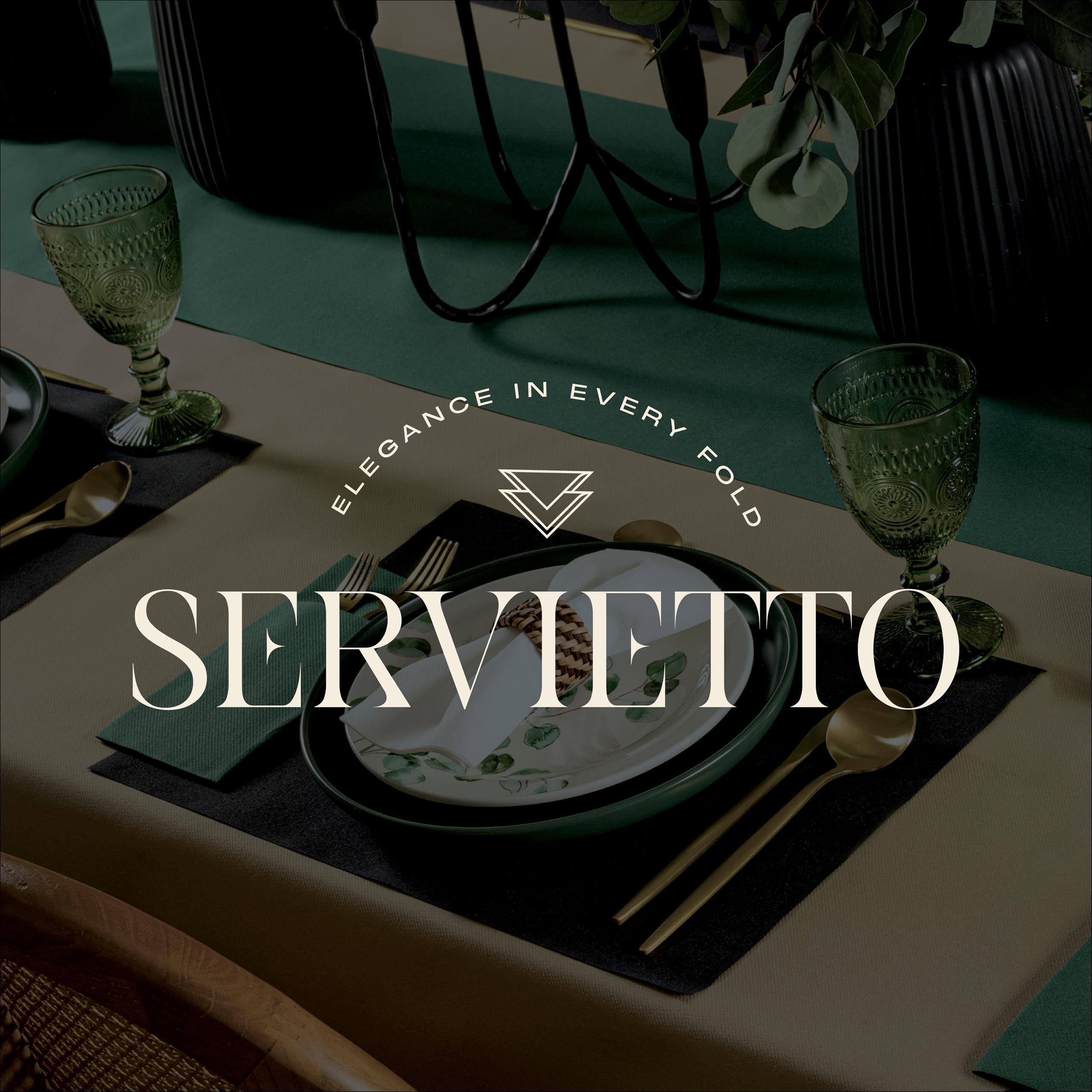 Servietto 50-Pack Disposable Linen-Feel Caramel Napkins, 12\" x 17\" Cloth-Like Paper Dinner Napkins For Wedding, Bathroom, Party Or Event