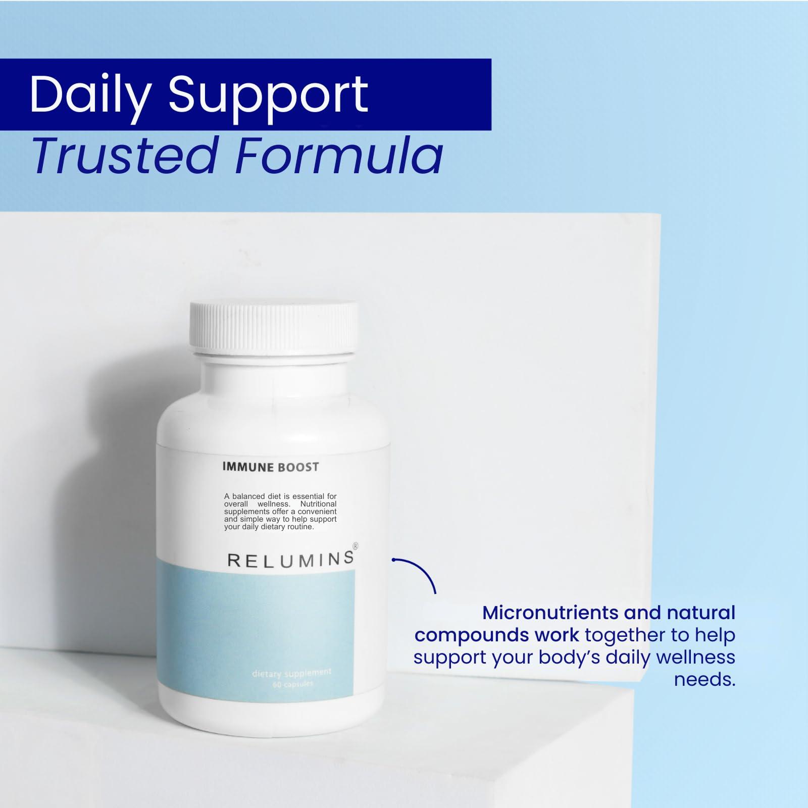 Relumins Relumins Immune Boost - an Original Immune System Support Formula - 60 Capsules