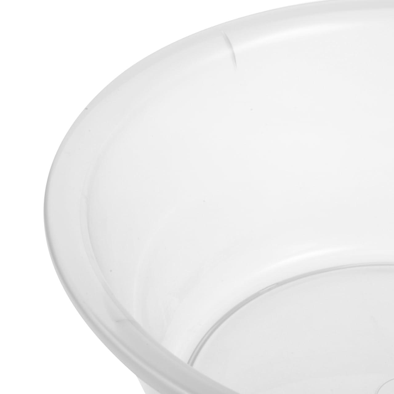 HOLIDYOYO HOLIDYOYO Plastic Wash Tub, Clear Dishpan Basin and Foot Bath for Soaking Feet, Laundry Hand Wash Bucket, Dish Pans for Washing Storage Cleaning Supplies