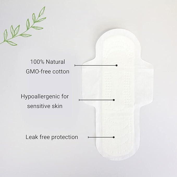 Veeda Veeda Ultra Thin Night Pads for Women - Super Absorbent Overnight Pads with Wings - Feminine Pads with Overnight Absorbency - Unscented & Chlorine Free Sanitary Napkins - 48 Count