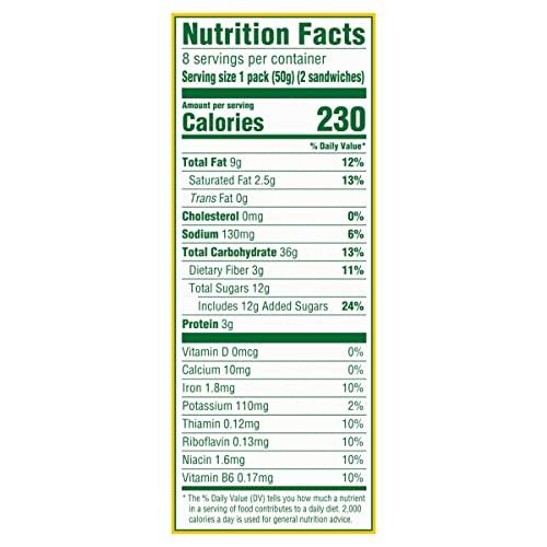 Belvita belVita Breakfast Sandwich Dark Chocolate Creme Breakfast Biscuits, 8 Packs (2 Sandwiches Per Pack)