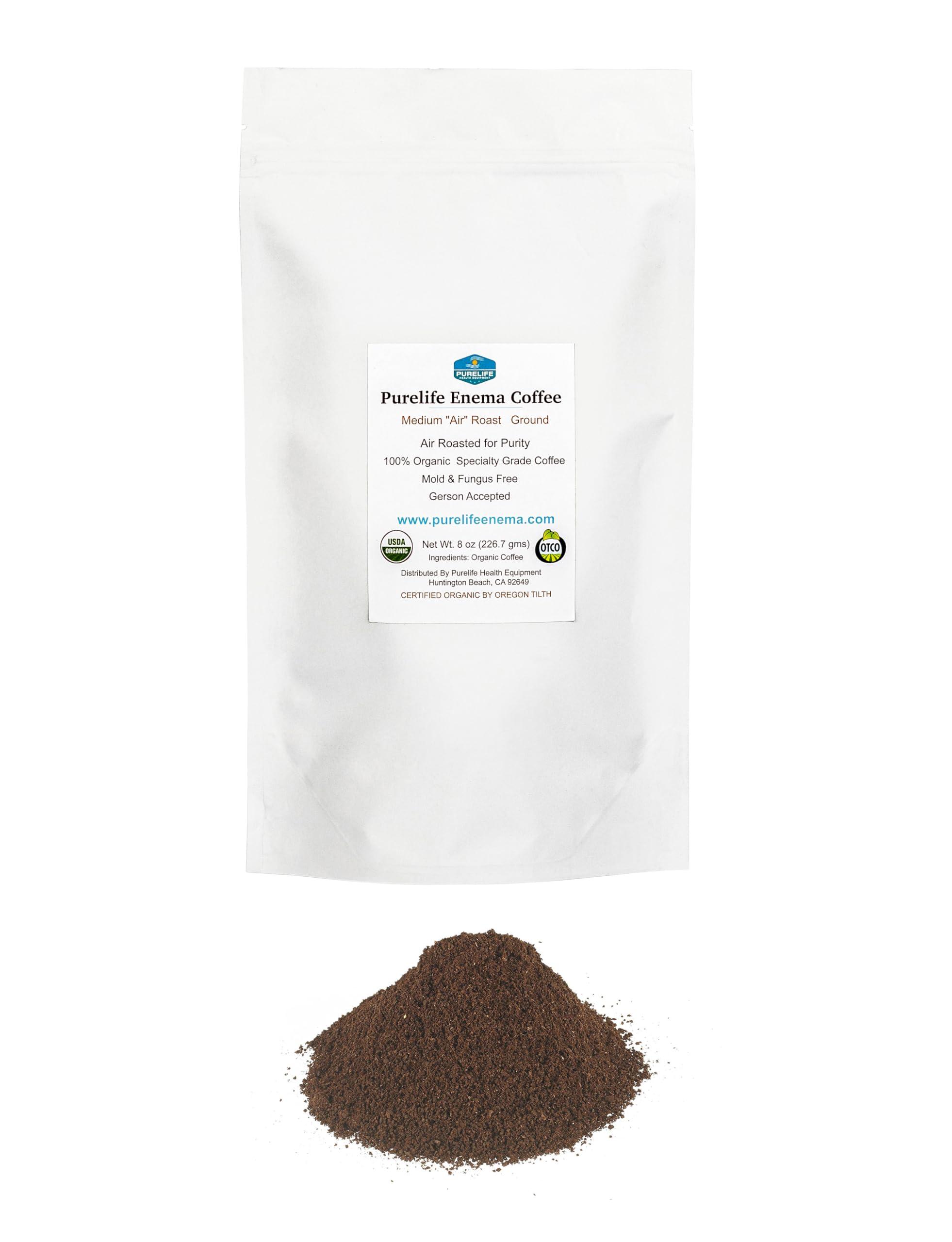 Purelife Enema Purelife \"Let\'s Get Started\" Coffee Enema Kit - 2 Qt Enema Bucket -- A USA Company - Best Plastic Enema Bucket Kit for Gerson Therapy - 1/2 Lb Organic Enema Coffee