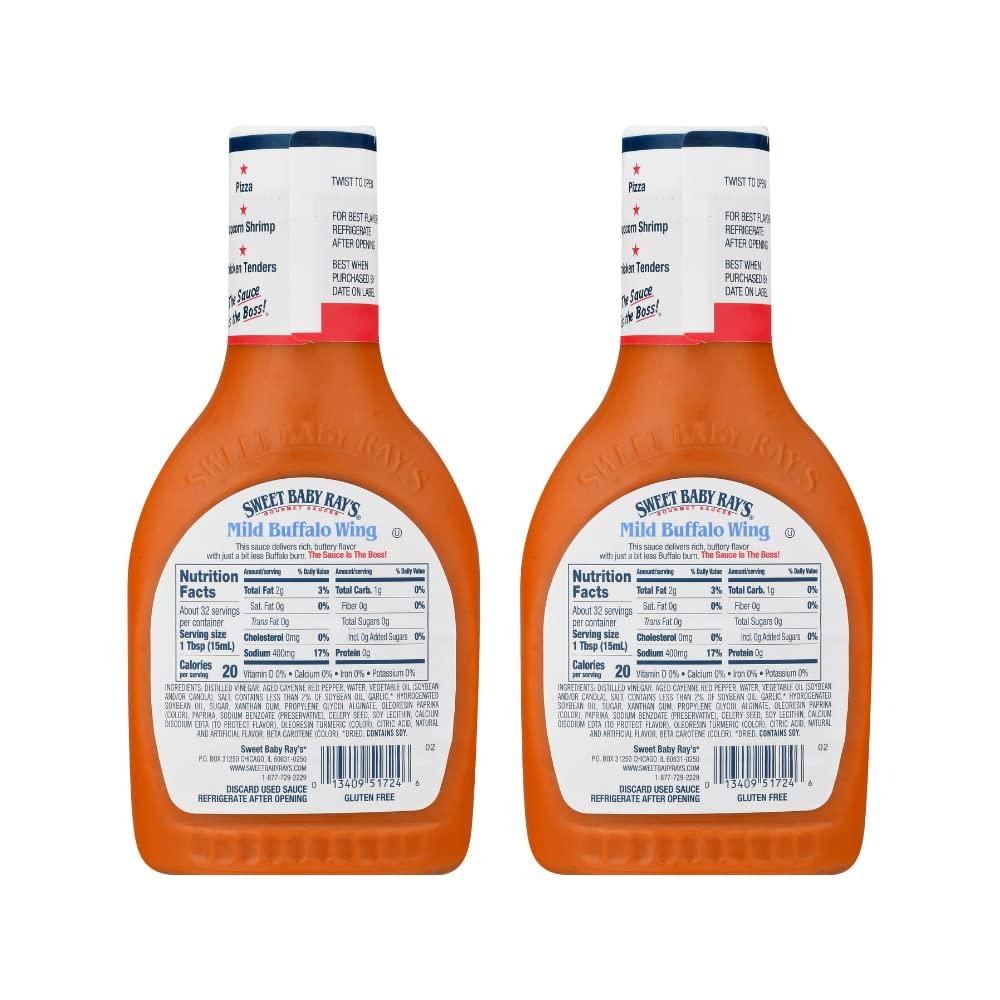 Sweet Baby Ray's Sweet Baby Ray's Wing Sauce, Mild Buffalo, 16 OZ (16 Ounce (Pack of 2))