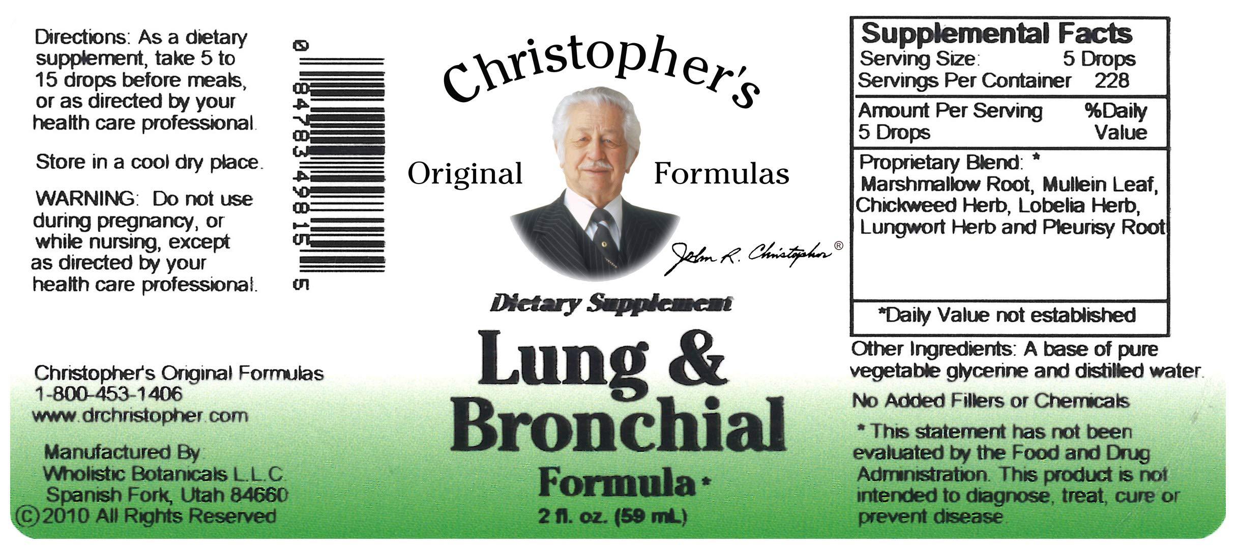 Dr. Christopher's Formulas Dr. Christophers Formulas Lung and Bronchial Extract, 2 oz