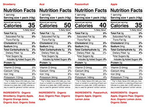 Peaceful Fruits Peaceful Fruits 100% Fruit Strips (Variety pack (strawberry, acai, passionfrt, apple), 12 count)