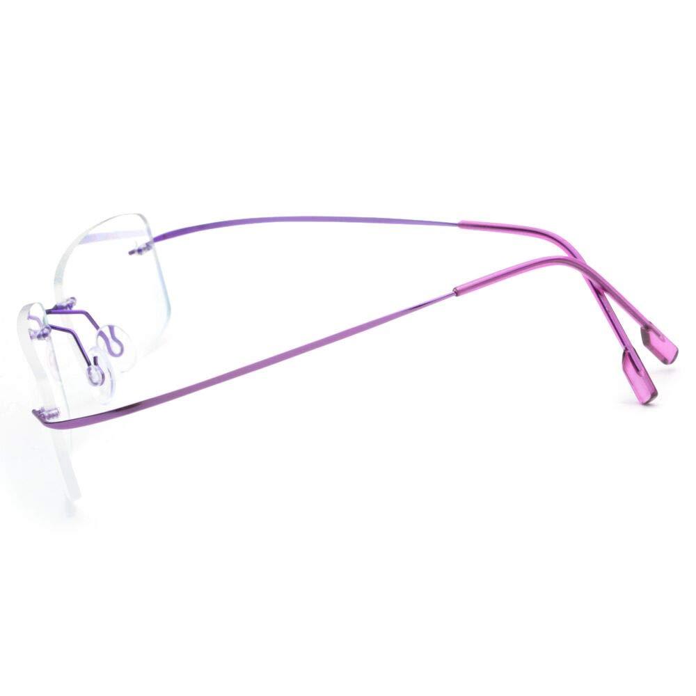 Fuisetaea Fuisetaea Rimless Photochromic Gray Reading Glasses +1.50 Strength Lightweight Men Women Transition Readers Eyeglasses