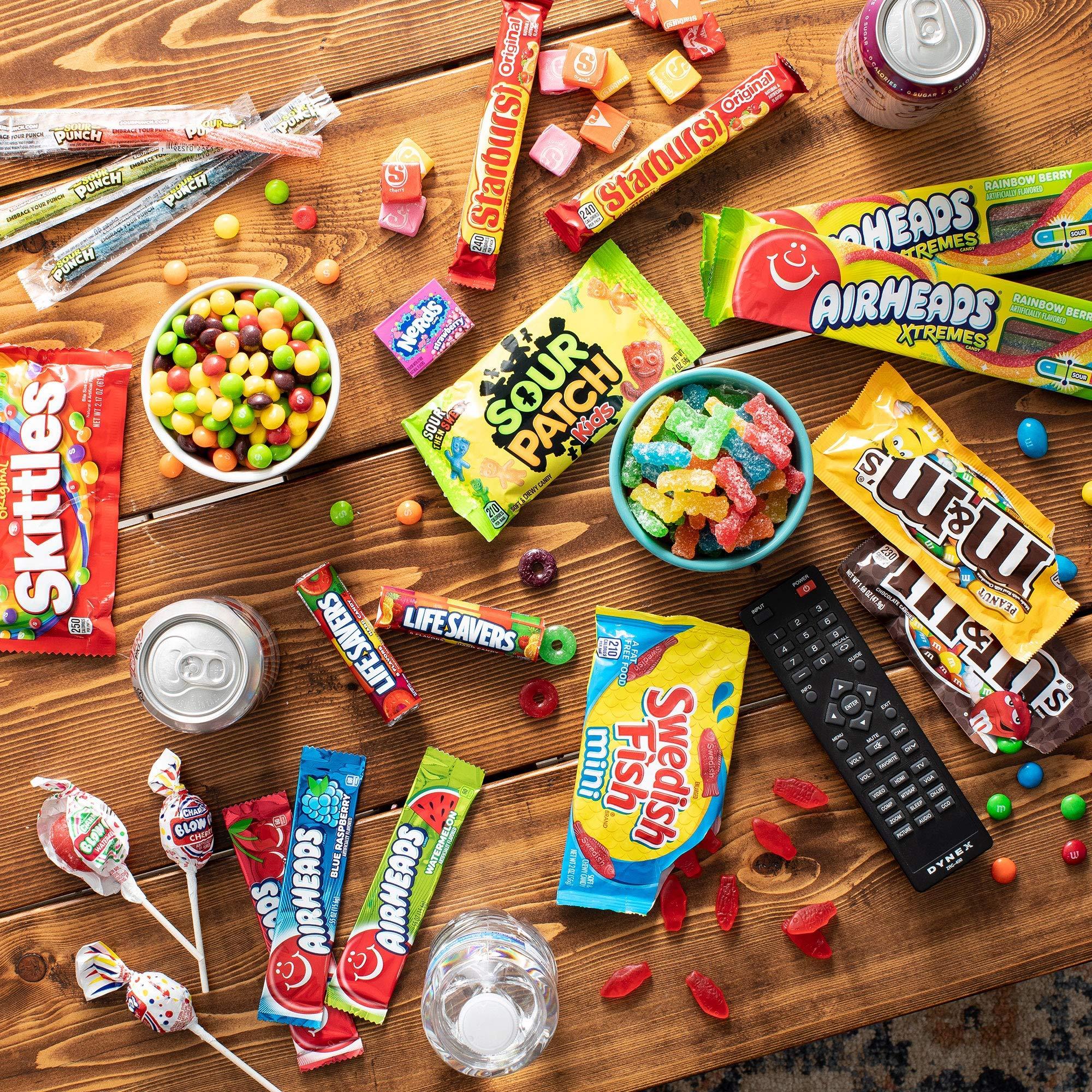 The Care Crate Co. The Care Crate Ultimate Candy Snack Box Care Package ( 40 piece Candy Snacks) Includes 20 Full Size Candies - Starburst, Skittles, Twizzlers & More!