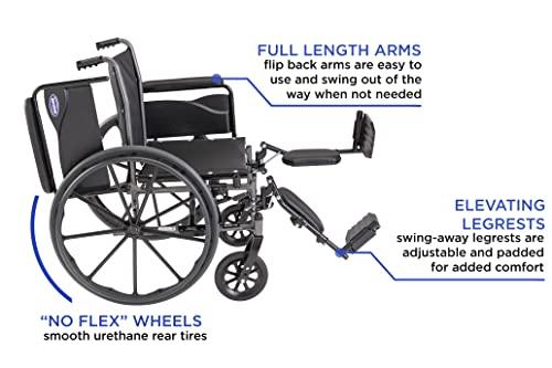 Invacare Invacare Tracer SX5 Wheelchair for Adults | Everyday Folding | 18 Inch Seat | Legrests & Full Arms