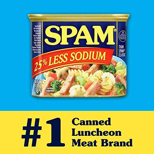 SPAM SPAM Less Sodium, 12 Oz (Pack Of 12)