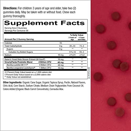 SmartyPants SmartyPants Kids Multivitamin Fiber Supplement Gummies and Probiotic Immunity Bundle: Omega 3 Fish Oil (EPA/DHA), Vitamin D3, C, Vitamin B12, B6, Digestive & Immune Support Supplement (30 Day Supply)