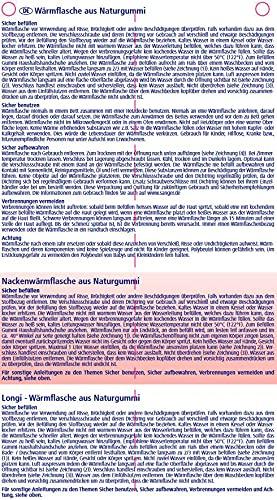 Sanger SANGER Foot Warmer Hot Water Bottle in Red - Made in Germany