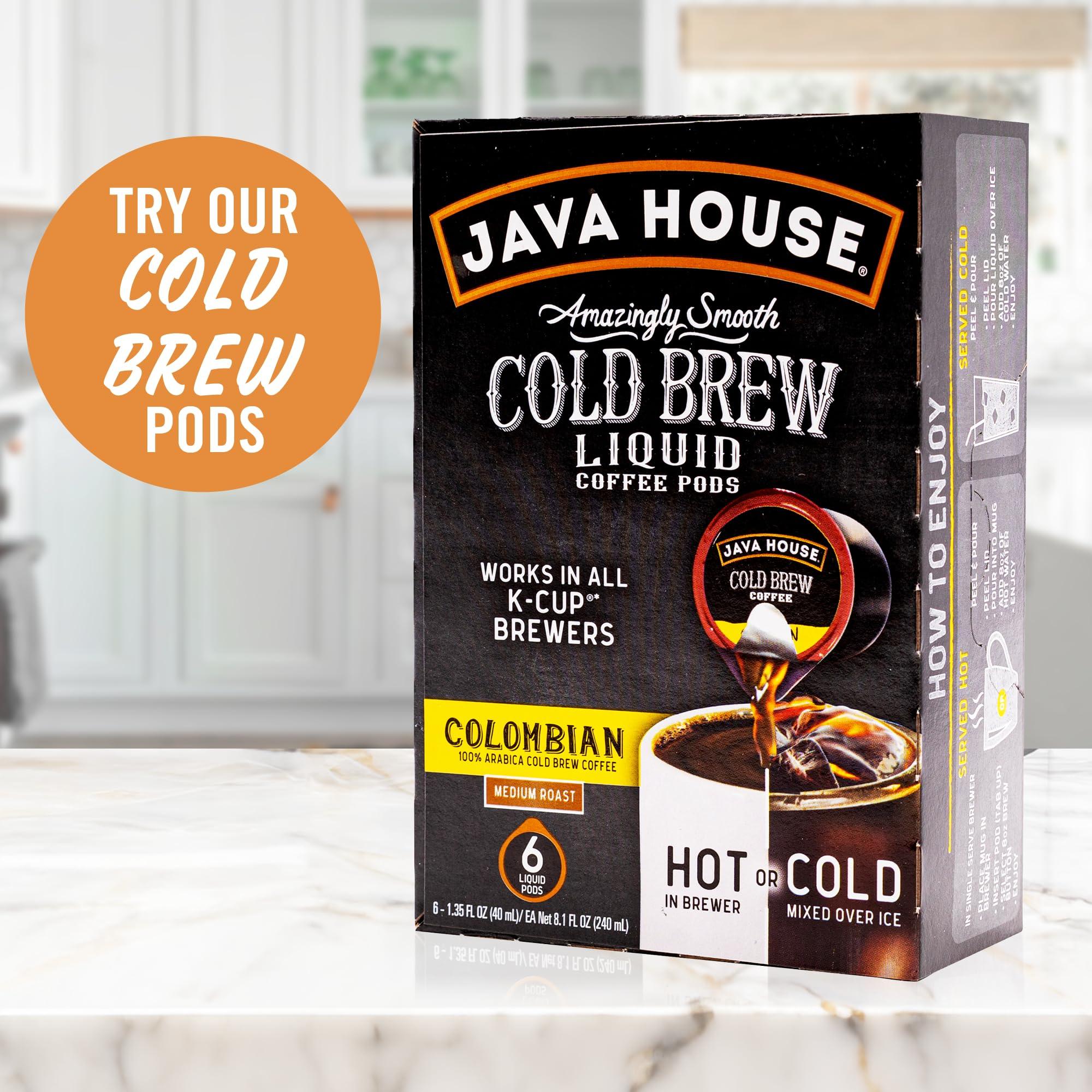 Java House Java House Cold Brew Coffee, Salted Caramel Latte, 12 Pack of 8oz Bottles, Ready to Drink Instant Cold & Iced Coffee (Salted Caramel Latte)