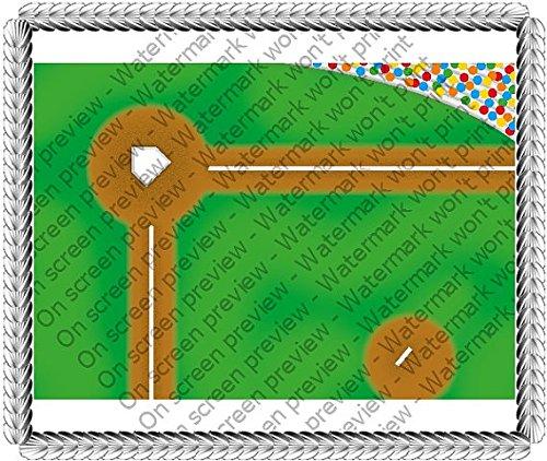 Art of Eric Gunty 1/2 Sheet - Baseball Diamond - Edible Cake/Cupcake Party Topper - D20024