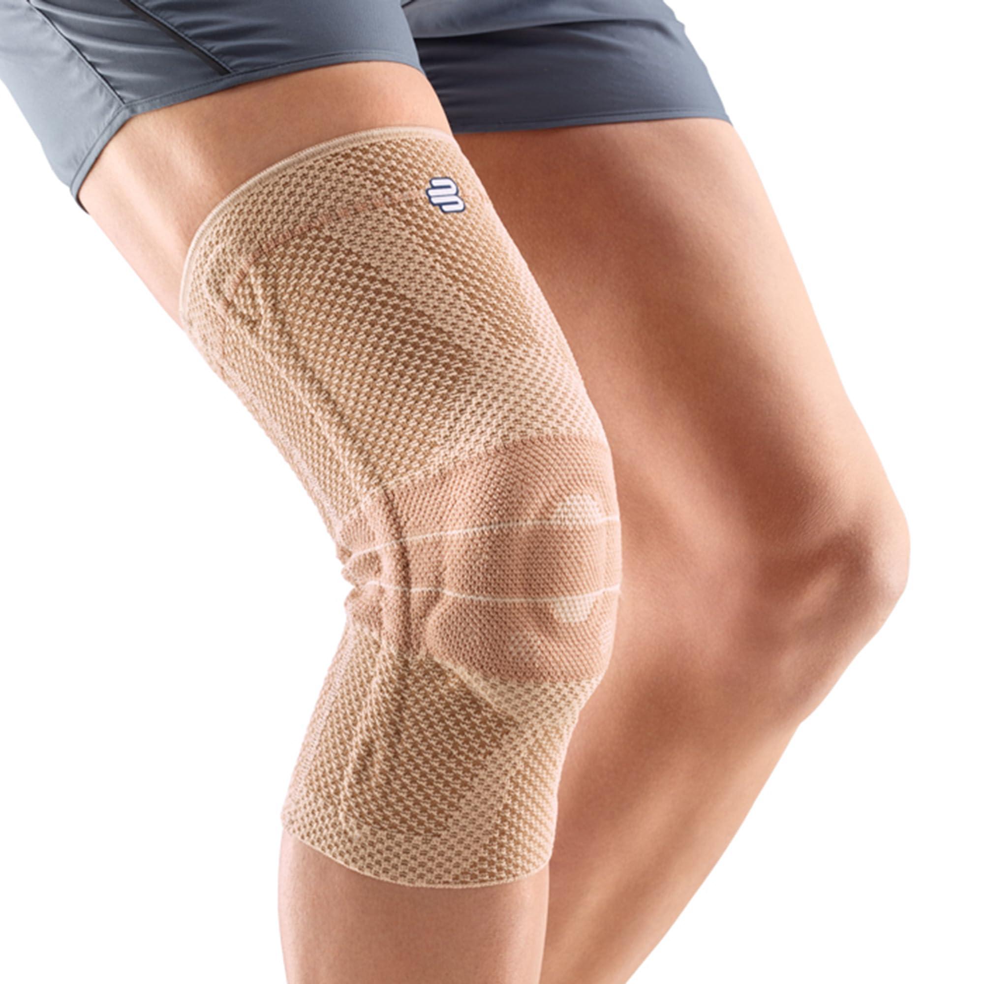 BAUERFEIND Bauerfeind - GenuTrain - Knee Brace - Targeted Support for Pain Relief and Stabilization of The Knee, Provides Relief of Weak, Swollen, and Injured Knees- Size 0 - Color Nature