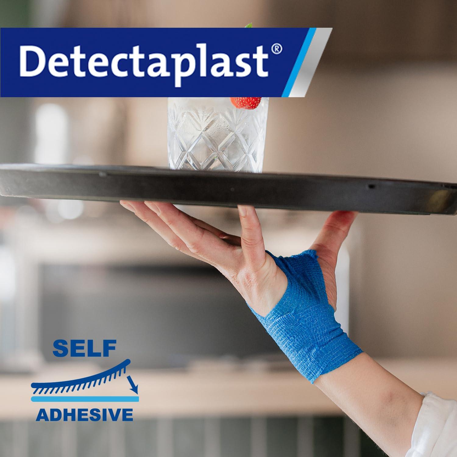 Detectaplast Detectaplast Smart Bandaid Waterproof, self-Adhesive Dressing for Wounds and strains, sterile Bandaid roll for Food handling, 0,98 x 177 inches, 3pcs.