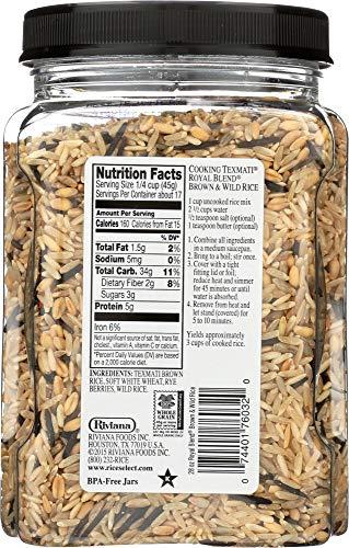 RiceSelect RiceSelect Texmati Brown & Wild Rice Royal Blend, 28 Ounce (Pack of 1)