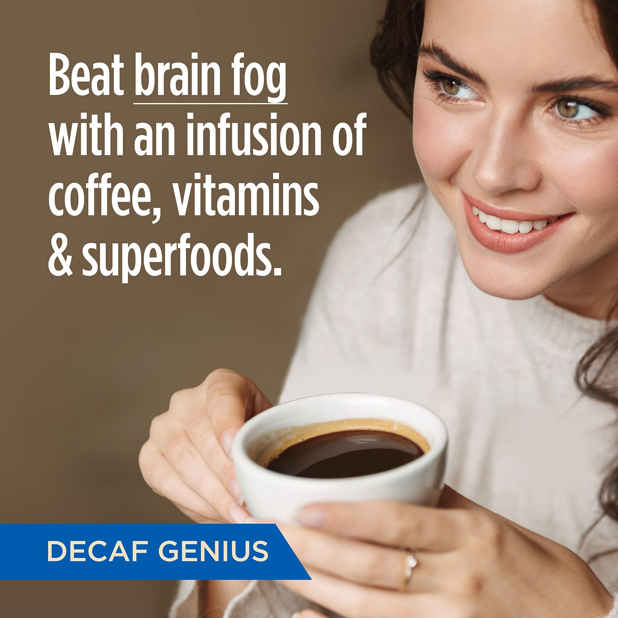 VitaCup Decaf Genius Keto Coffee Pods with MCT Oil, Turmeric, and B Vitamins by VitaCup for Focus in Recyclable Single Serve Pod Compatible with K-Cup Brewers Including Keurig 2.0, 32 CT