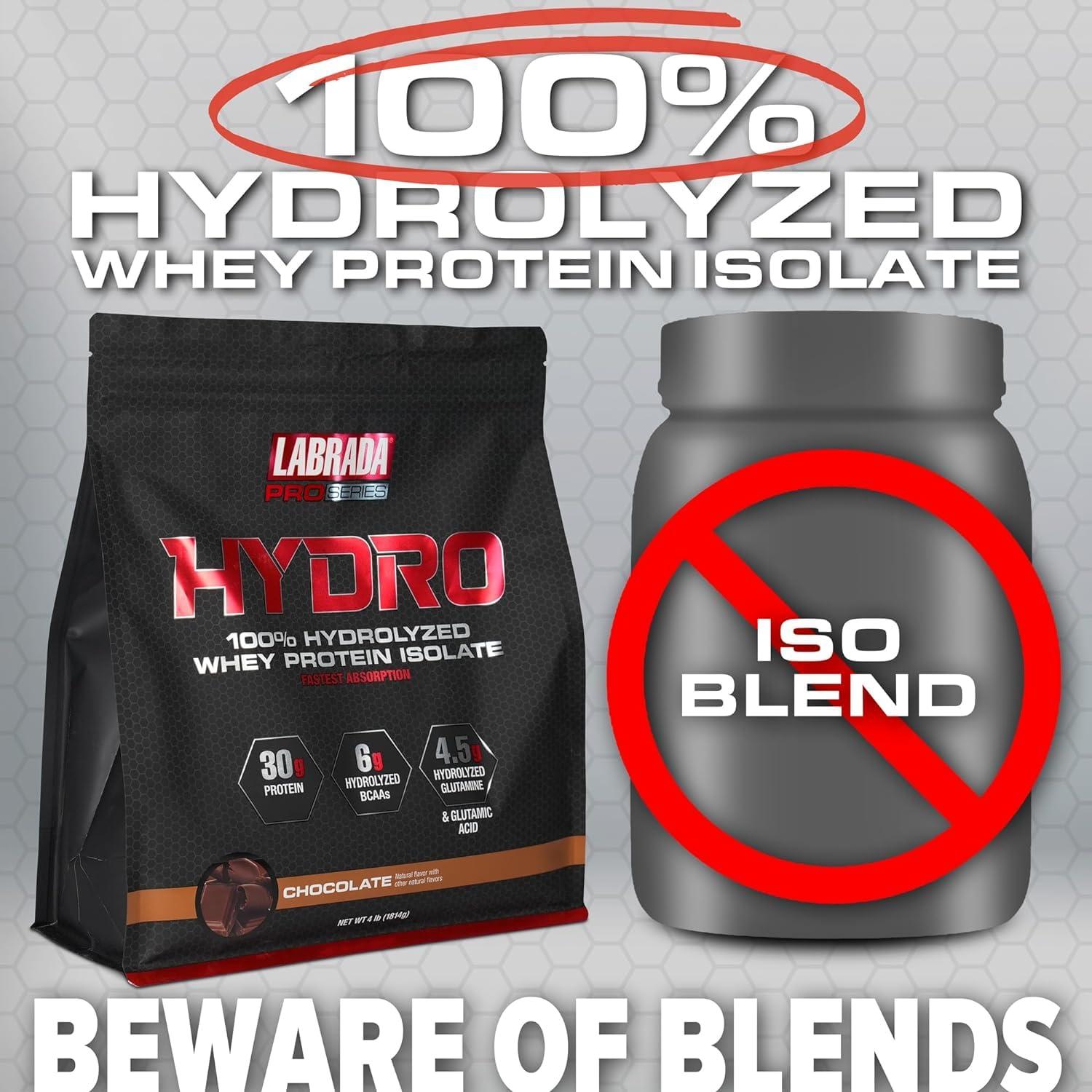 Labrada Labrada 100% Pure Hydrolyzed Whey Protein Isolate Powder and Pro Series EAA Bundle