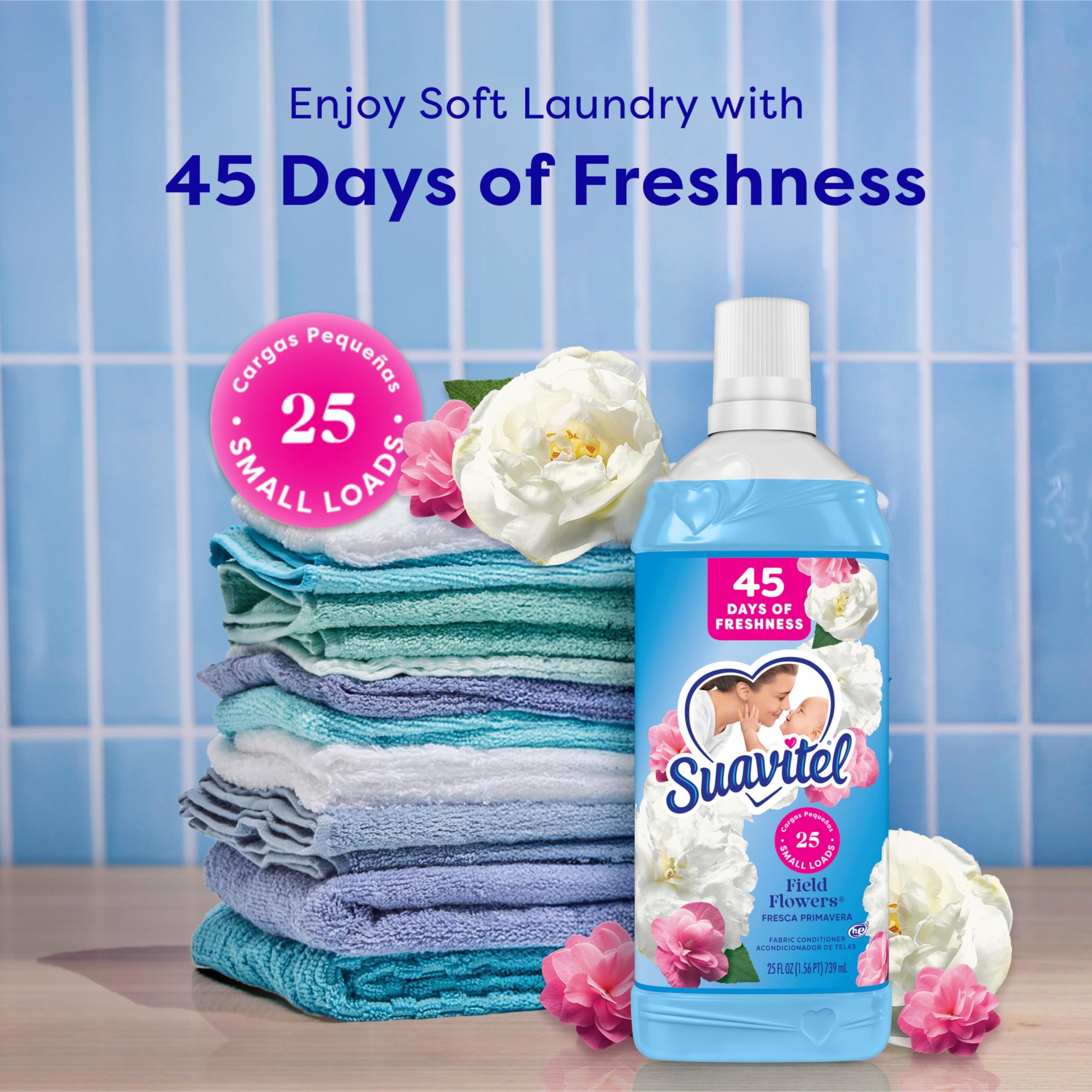 Suavitel Suavitel Fabric Softener, Field Flowers, 25 oz (Pack of 12)