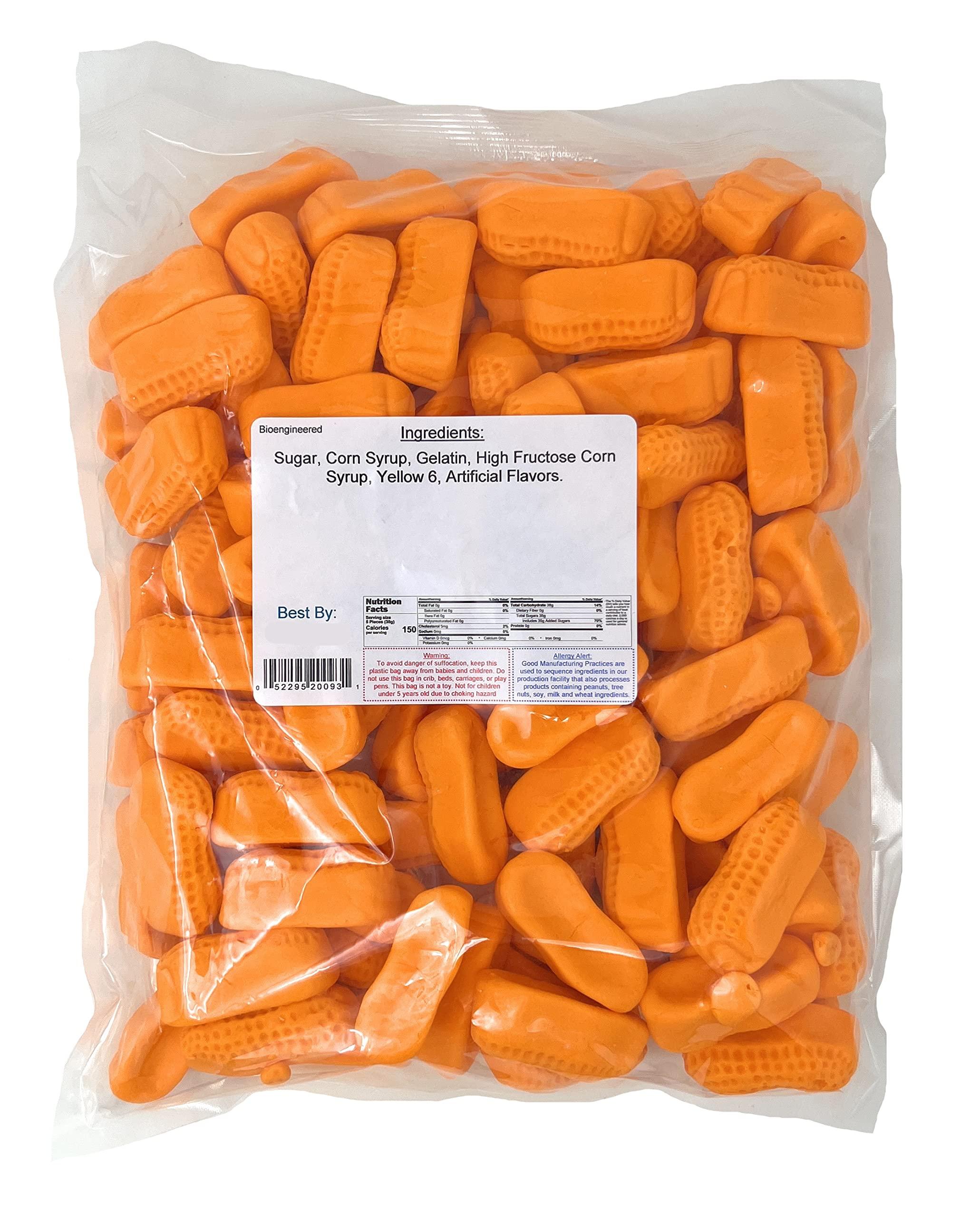 YANKEETRADERS YANKEETRADERS ORANGE CIRCUS PEANUTS, 4 Pound Party Bag