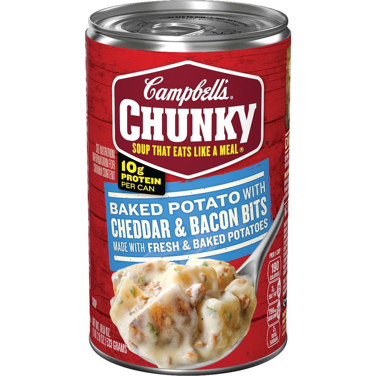 Campbell's Campbell's Chunky Baked Potato with Cheddar & Bacon Bits Soup, 18.8 oz. Can