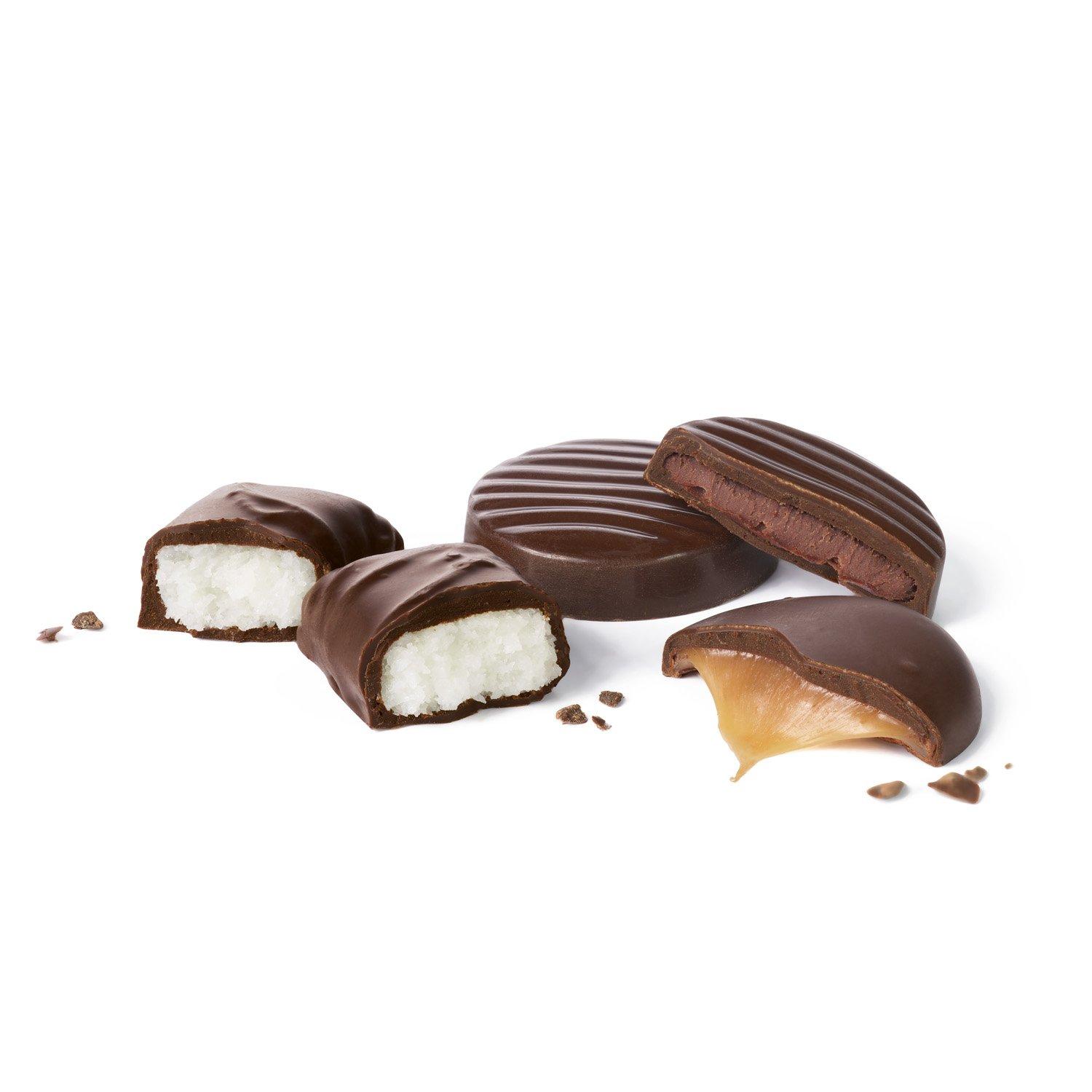 Russell Stover Russell Stover Sugar-Free Dark Chocolate Mix, 10 Ounce Candy, Individually Wrapped Bars, Sweetened with Stevia