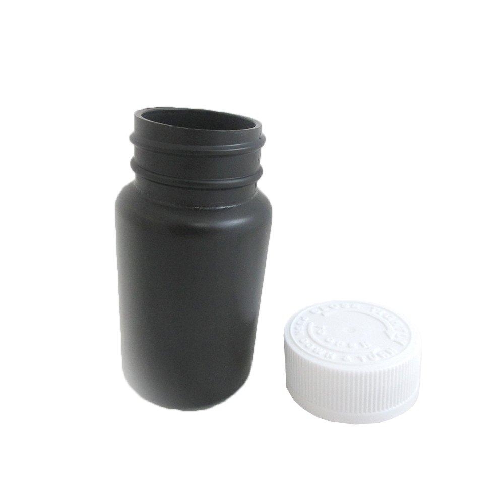 ATB 2 Empty Plastic Pill Bottles Medicine Container Vitamin Case Drug Capsule Holder