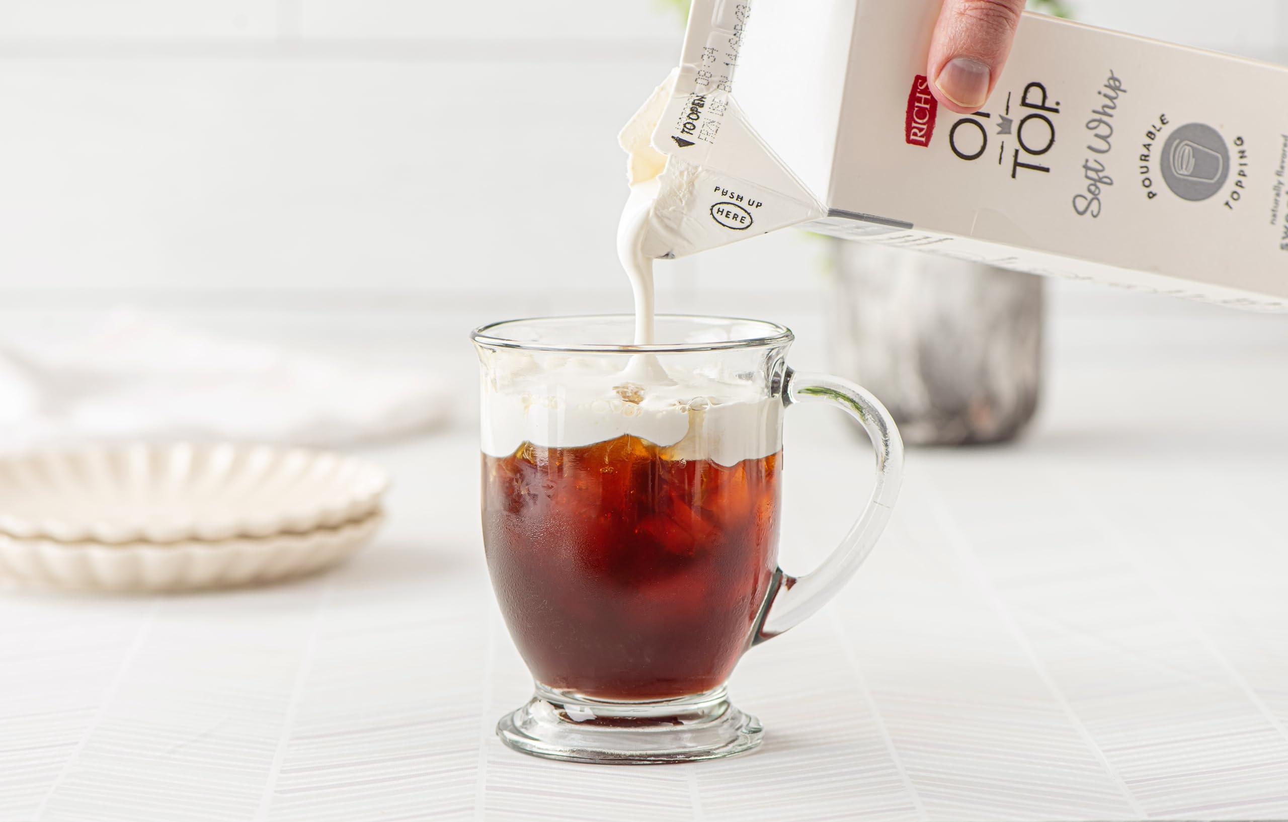 Rich\'s Rich\'s On Top, Soft Whip Topping, Naturally Flavored Sweet Cream, Frozen, 6 Pack, 19 Ounce Cartons