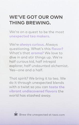TAZO Tazo Tea Bags For a Delicious Flavored Tea Beverage Herbal tea Aromatic Blend with No Caffeine 15 count