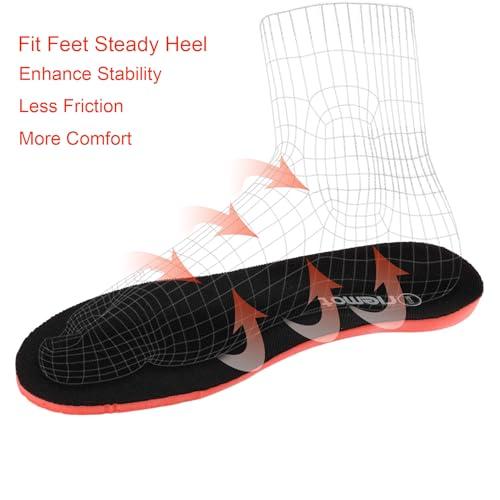 riemot riemot Arch Support Insoles for Men All-Day Comfort Gel Sport Shoe Inserts Replacement Cushioning Shock Absorbing Foam Insoles for Running Shoes Sneakers Work Boots Black US 10.5/EU 43.5