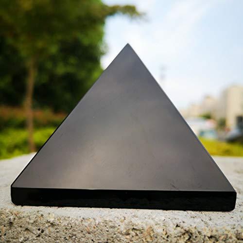 WGPHD WGPHD Meditation Home Natural Obsidian Quartz Crystal Pyramid Clear Reiki Healing Natural Obsidian Crystal Pyramid Original Stone polishing (Size : 6-6.5CM)
