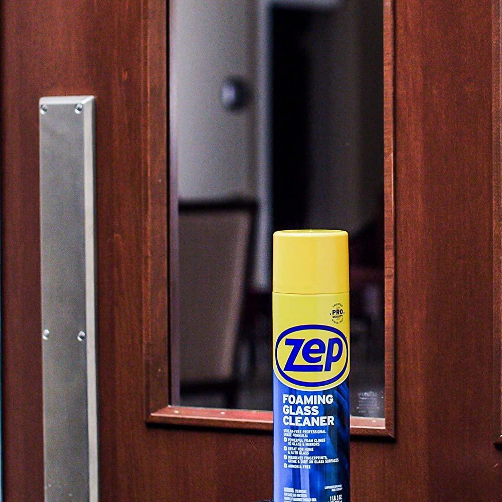 Zep Zep Foaming Glass Cleaner - 19 oz (Case of 12) ZUFGC19 - Streak-Free Professional Grade Formula that Dissolves Dirt, Fingerprints and Grime on Glass, Mirrors, Windows and Plexiglas in Home, Business,