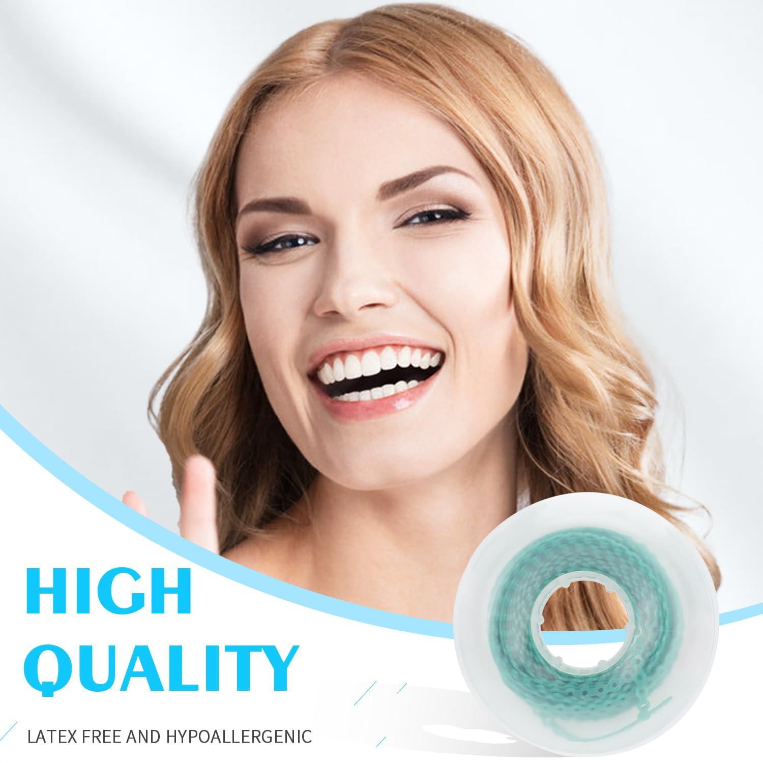 ANNWAH AnhuaDental Colorful Orthodontic Braces Rubber Chains,Dental Rubber Chains for Braces Power Chains for Orthodontic Treatment