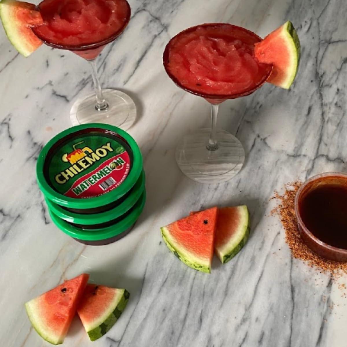 Chilemoy CHILEMOY Rim Dip Chamoy | Handcrafted Mexico | Chamoy Rim Paste for Cocktails, Seltzer, Michelada Rim Dip | Tajin Rimmer for Cocktails 8oz Watermelon