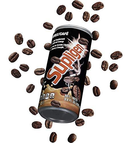 Supligen Supligen Coffee Liquid Meal Supplement for Strength & Energy, 9.87 Oz (Pack Of 12)