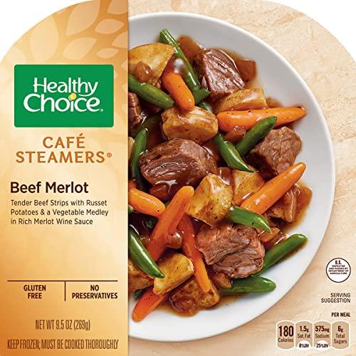 Ready Set Gourmet Healthy Choice Frozen Meals Variety Pack - Healthy Choice Sesame Chicken - Spicy Chicken General Tso\'s - Chicken Margherita with Balsamic - Kung Pao Chicken - Beef Merlot - 2 Boxes of Each, 10 Total