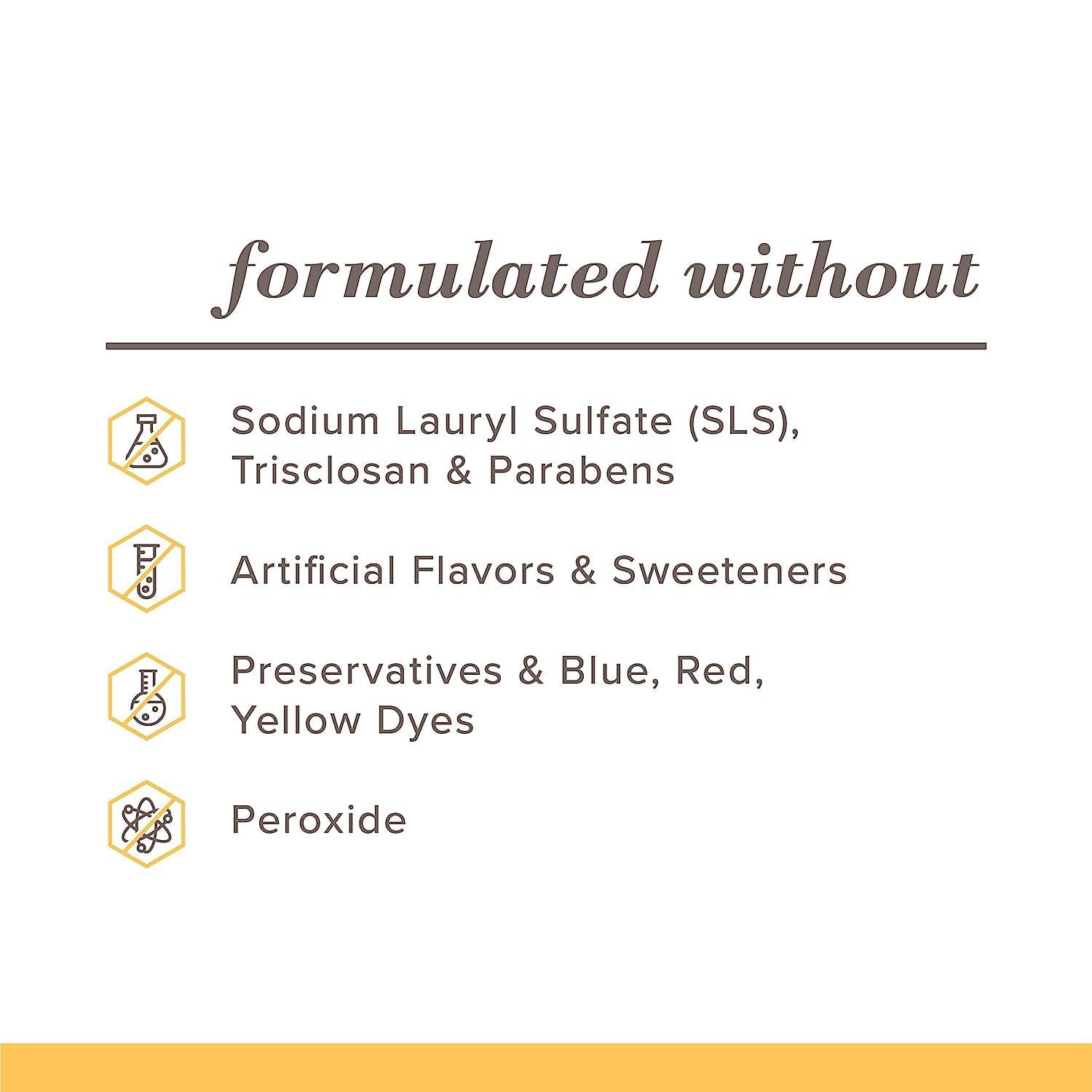 Burt\'s Bees Burt\'s Bees Toothpaste, Natural Flavor, Fluoride Toothpaste Deep Clean + Whitening, Mountain Mint, 4.7 oz each , (Pack of 3)