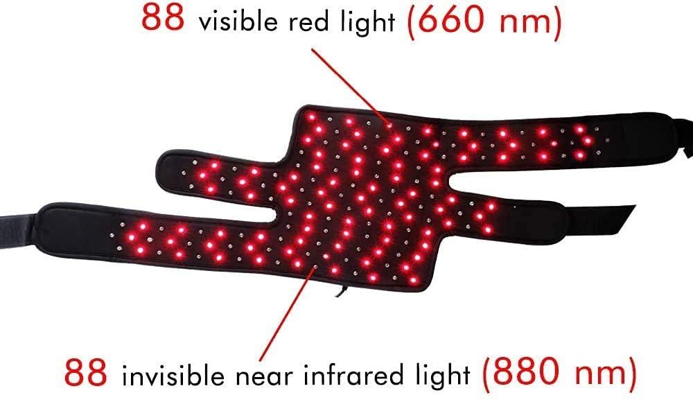 TUOB TUOB Red Light & Infrared Light Therapy Device, 880nm Near Infrared Light Therapy for Knee and Foot, Wearable Relax Muscle Red Light Therapy for Pain Relief