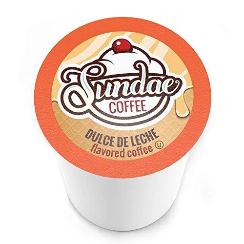 Sundae Coffee Sundae Ice Cream Flavored Coffee Pods, Compatible with 2.0 Keurig K-Cup Brewer, (Dulce de Leche) 48 Count