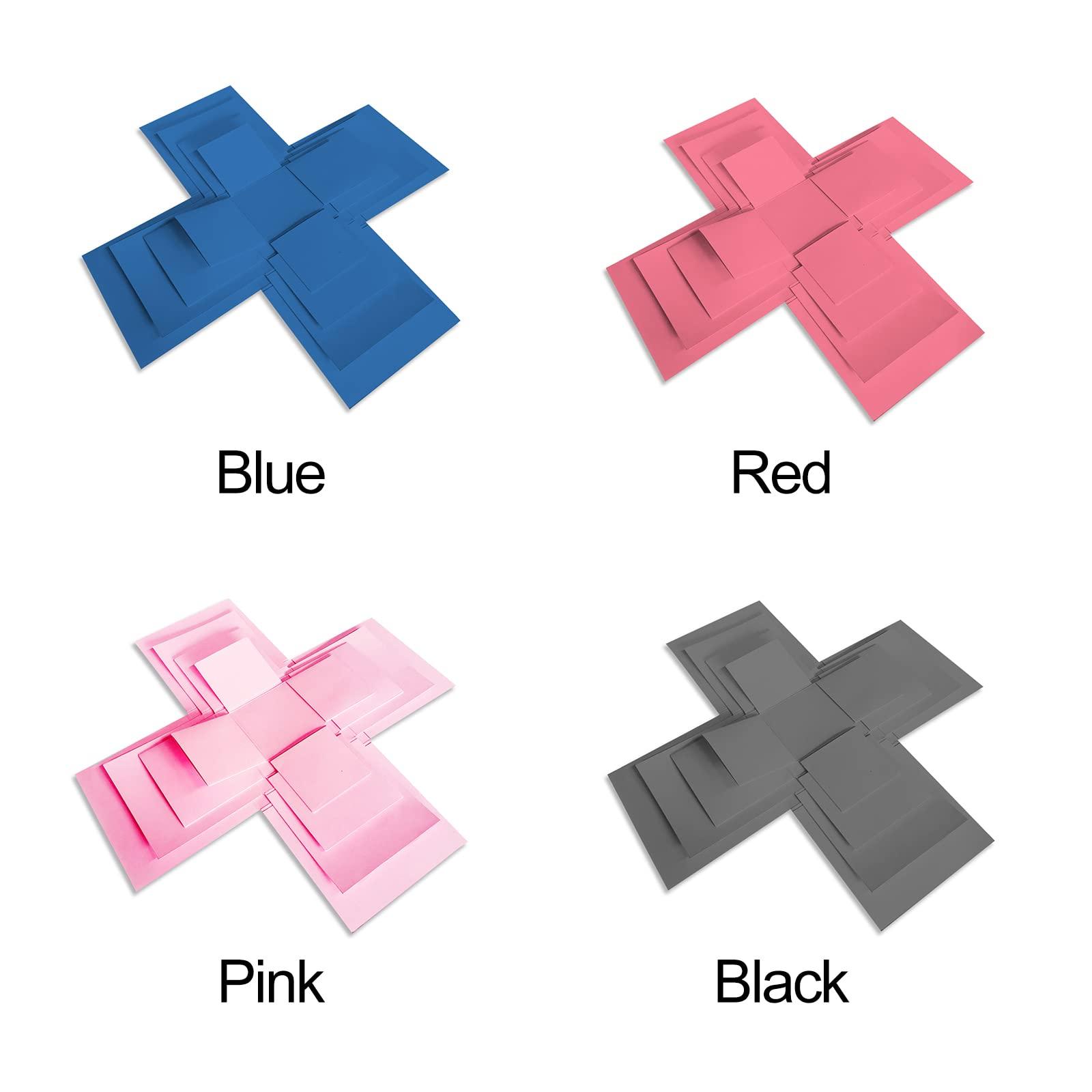 TITA-DONG TITA-DONG 5 Layer Creative Explosion Gift Box, DIY Snack Explosion Box, Candy Explosion Box, Suprise Gift Box, DIY Explosion Gift Box for Valentines Day Gifts Birthday Wedding Anniversary(Red)