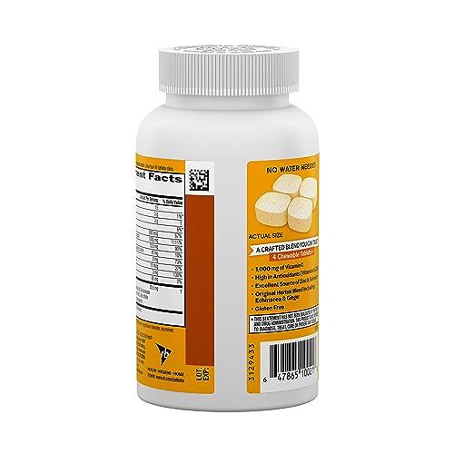 Airborne Airborne 1000mg Chewable Tablets with Zinc, Immune Support Supplement with Powerful Antioxidants Vitamins A C & E - 200 Tablets, Citrus Flavor