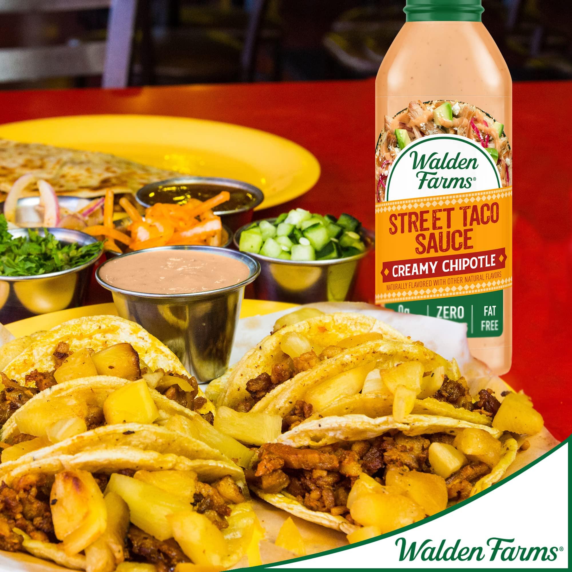 Walden Farms Walden Farms Street Taco Sauce Creamy Chipotle - Calorie-Free, Gluten-Free, Low Carb, Keto-Friendly, Sugar-Free, Smoky Chipotle Flavor, (12 oz Bottle)