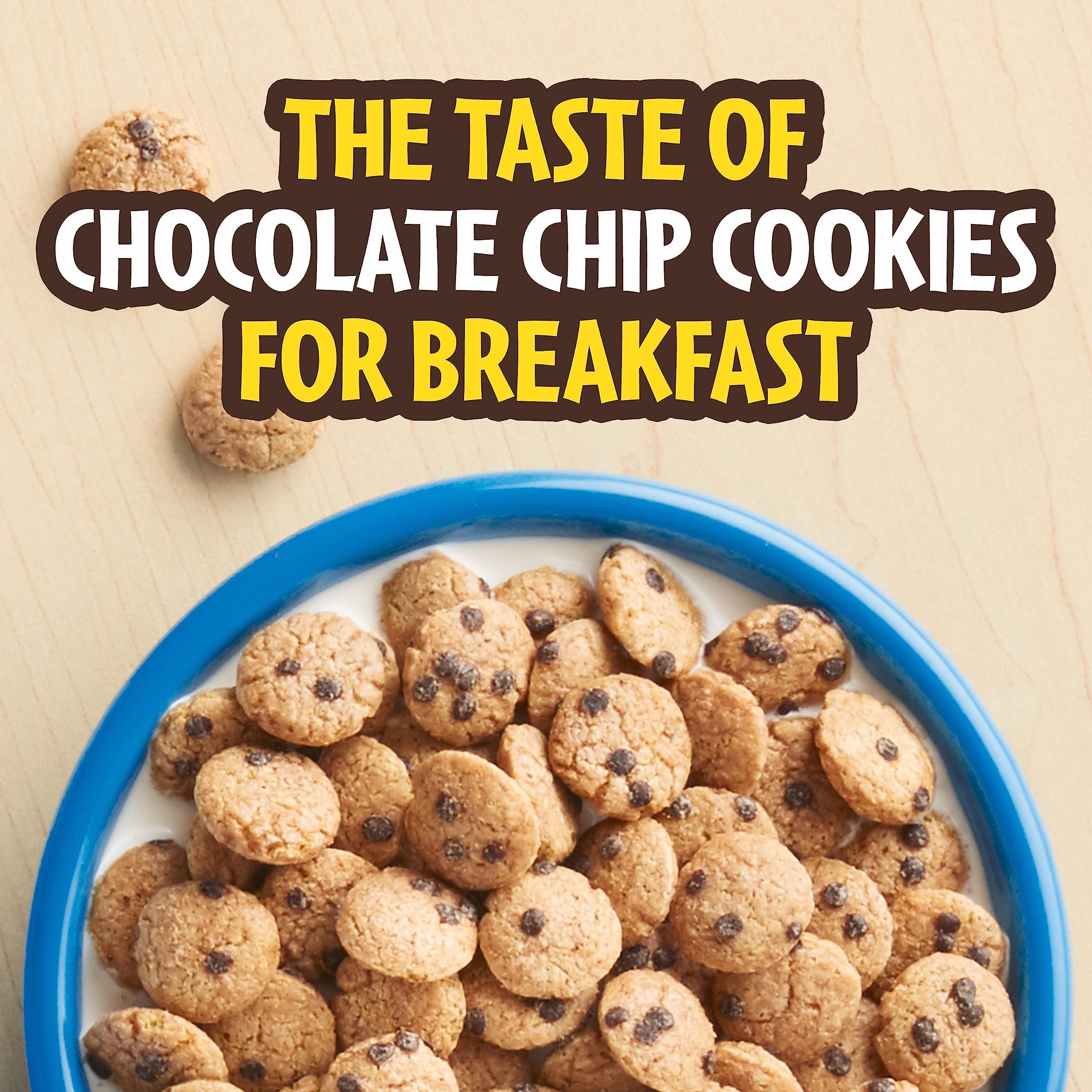 Cookie Crisp Cookie Crisp Breakfast Cereal, Chocolate Chip Cookie Taste, Made With Whole Grain, Giant Size, 26.3 oz (Pack of 2)