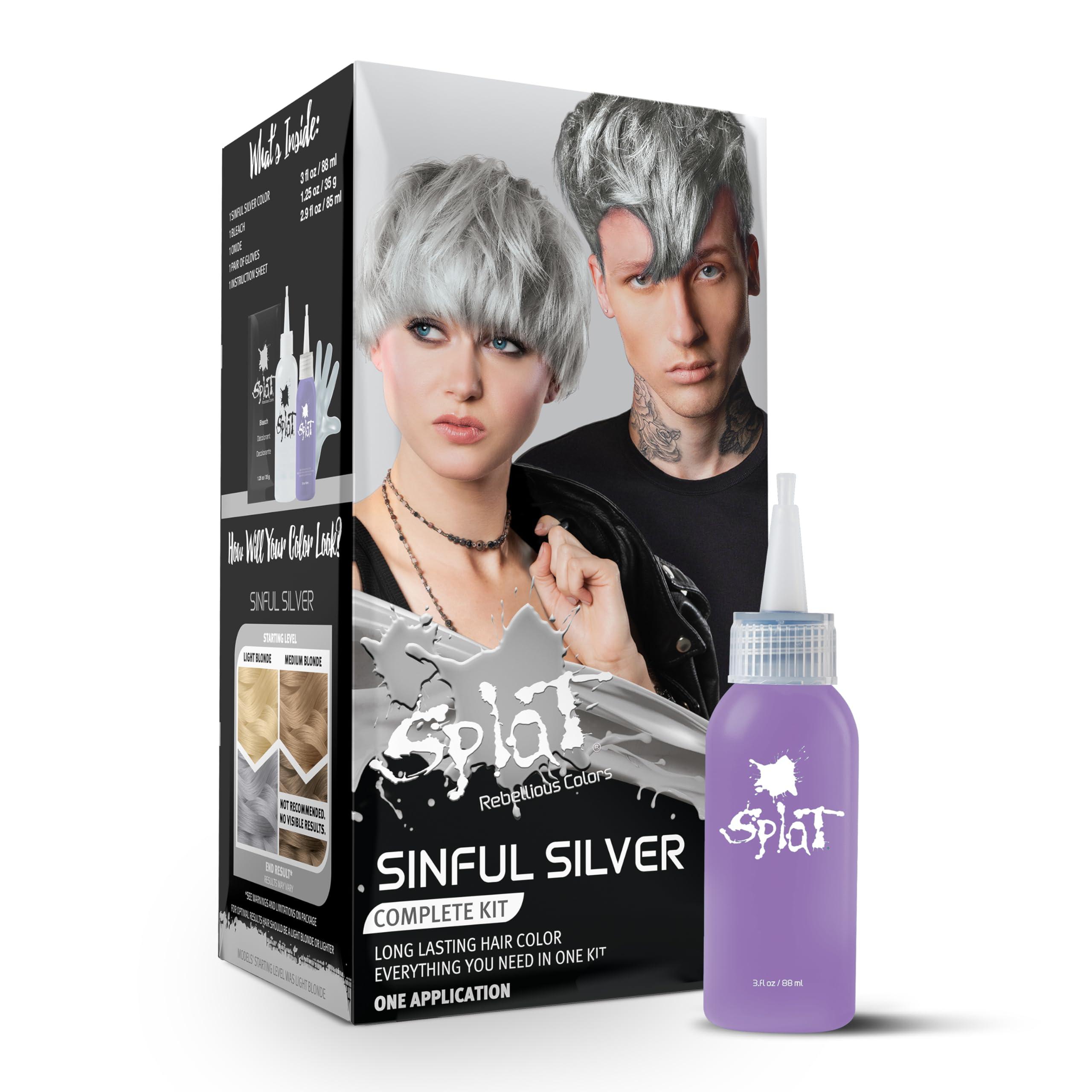 Splat Original Complete Kit with Bleach (Sinful Silver)