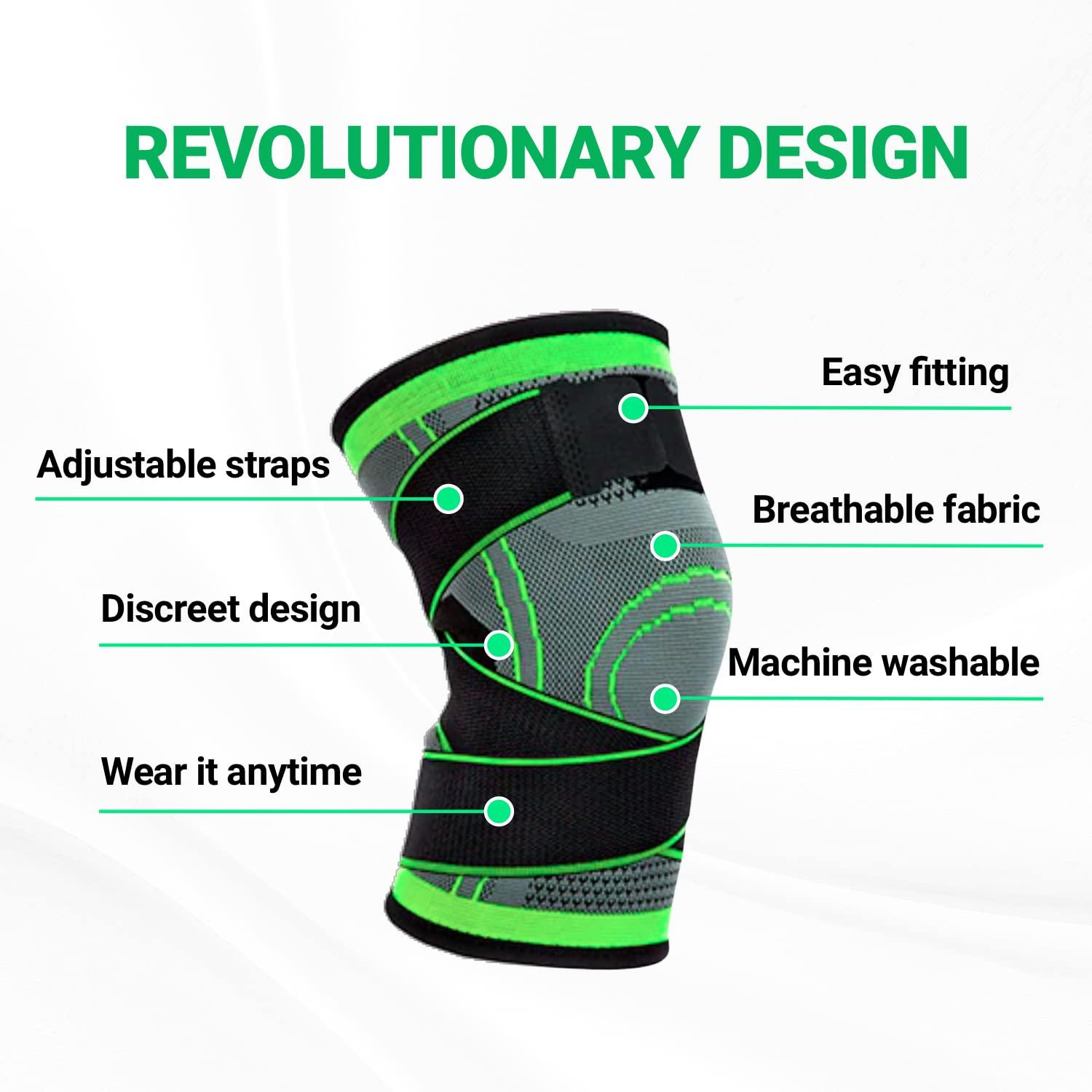 CARESOLE CARESOLE Circa Knee Sleeve - (x1) Medium Compression Knee Sleeves for Men and Women | Knee Compression Brace for Tired and Achy Knees | Comfortable, Lightweight Knee Sleeves Running and Sports
