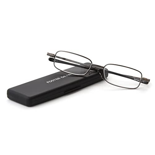 Foster Grant Foster Grant Gavin Fold-Flat Micro Reading Glasses, Unisex