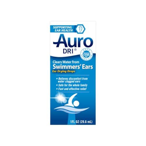 AURO Auro-Dri Ear Water-Drying Aid, Helps Swimmers Ear, 1 Fl Oz (Pack of 3)