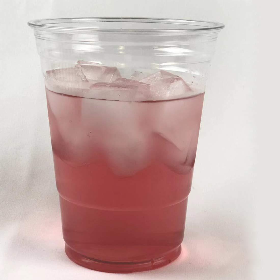 Royal Packaging suppliers Royal Packaging suppliers 100sets 16oz. Plastic Ultra Clear Cups with flat lids is for cold drinks like iced coffee, Bubble Tea, Frozen Cocktails, water, Sosa and jucies